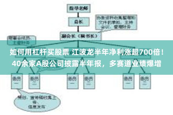 如何用杠杆买股票 江波龙半年净利涨超700倍！40余家A股公司披露半年报，多赛道业绩爆增