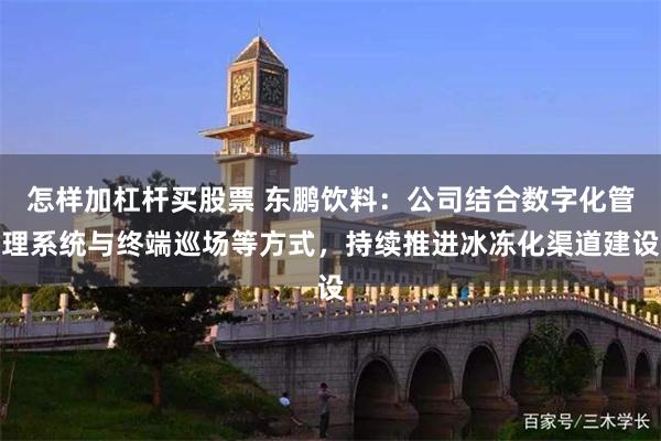 怎样加杠杆买股票 东鹏饮料：公司结合数字化管理系统与终端巡场等方式，持续推进冰冻化渠道建设