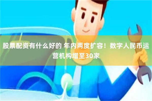 股票配资有什么好的 年内两度扩容!数字人民币运营机构增至30家