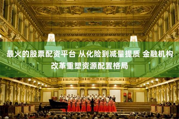 最火的股票配资平台 从化险到减量提质 金融机构改革重塑资源配置格局
