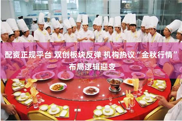 配资正规平台 双创板块反弹 机构热议“金秋行情” 布局逻辑迎变