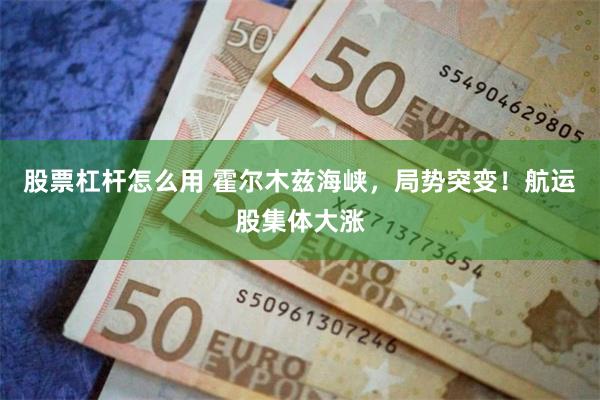 股票杠杆怎么用 霍尔木兹海峡，局势突变！航运股集体大涨
