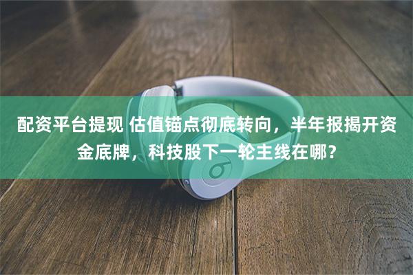 配资平台提现 估值锚点彻底转向，半年报揭开资金底牌，科技股下一轮主线在哪？