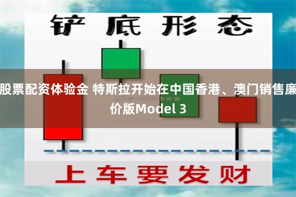 股票配资体验金 特斯拉开始在中国香港、澳门销售廉价版Model 3