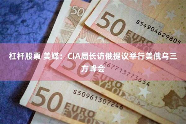 杠杆股票 美媒：CIA局长访俄提议举行美俄乌三方峰会