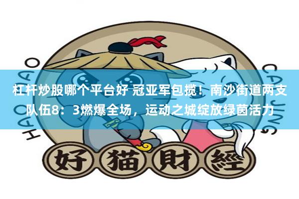 杠杆炒股哪个平台好 冠亚军包揽！南沙街道两支队伍8：3燃爆全场，运动之城绽放绿茵活力