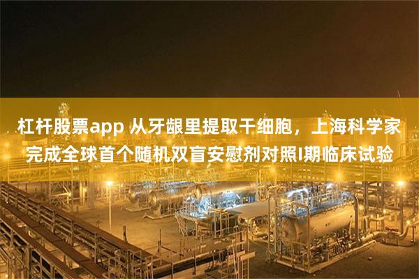 杠杆股票app 从牙龈里提取干细胞，上海科学家完成全球首个随机双盲安慰剂对照I期临床试验
