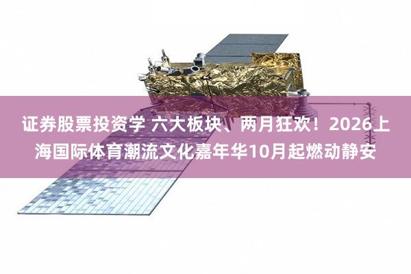 证券股票投资学 六大板块、两月狂欢！2026上海国际体育潮流文化嘉年华10月起燃动静安